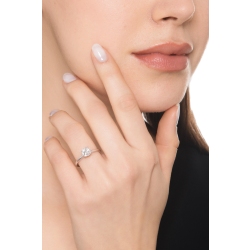 Solitario en oro blanco 18k con diamante 1.00 ct brillante 2