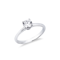 Monture solitaire linéaire en or 18k 2