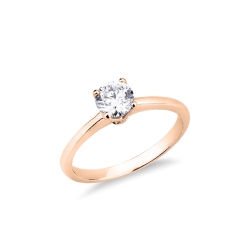 Monture solitaire linéaire en or 18k 2