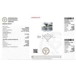 Diamante Certificato IGI   CT 0,30   E  VVS 1 2