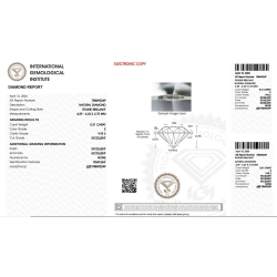 Diamante Certificato IGI   CT 0,31  E  VVS 2 2