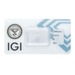 IGI Certified Diamond   CT 0,33  E  VS 1