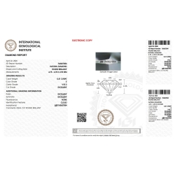 Diamante Certificato IGI   CT 0,41  E  VVS 2 2