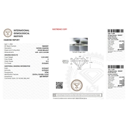 IGI Certified Diamond   CT 0,30   D  VS 2 2