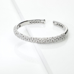 BRACCIALE RIGIDO CON FINTE NAVETTES