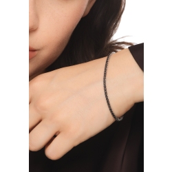 Tennisarmband Weissgold mit schwarzen Diamanten 2