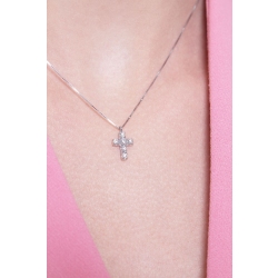 Small diamond cross pendant  2