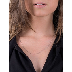 Weißgold Kette Herren 50 cm 2