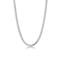Groumette chain in 18k white gold