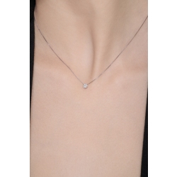 Collier Illusion en or blanc 18 carats avec diamants 2