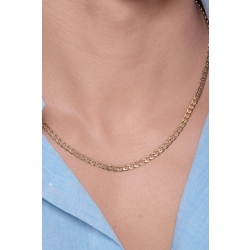 Cadena oro amarillo 18k con eslabones gourmette  2