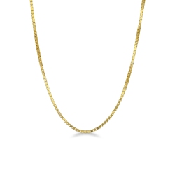 Venetian style chain in 18k yellow gold, 45 cm