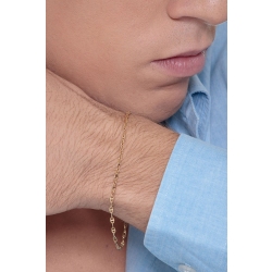 18k yellow gold anchor bracelet 2