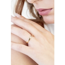 Anniversary ring with diamonds in yellow gold 18k 2