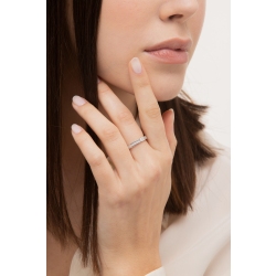 Anillo Eternity de Oro Blanco y Diamantes 2