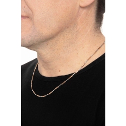 Collier avec barrettes alternées en or blanc et rose  2