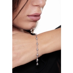 18k white gold spheres bracelet 2