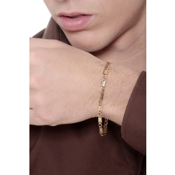 Man bracelet in yellow gold 750 2