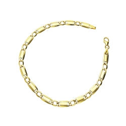 Man bracelet in yellow gold 750