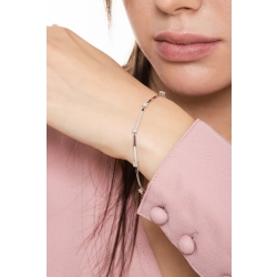 Bracelet or blanc 18k avec diamants, 18 cm 2