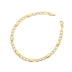 Pulsera de oro amarillo de diseño para hombre cm 21