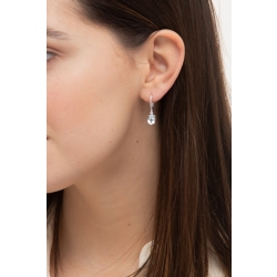 18k white gold earrings with aquamarine and diamonds 2