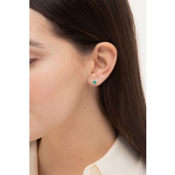 Emerald and diamond earrings 2