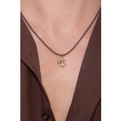 Colgante Oro Amarillo 18k con cruz, corazón y ancla 2