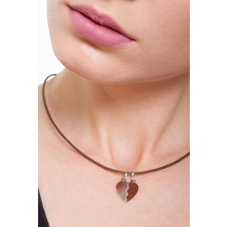 18k white gold, divisible heart pendant  2