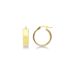 Hoop earrings in 18k yellow gold 