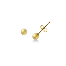18k yellow gold sphere earrings