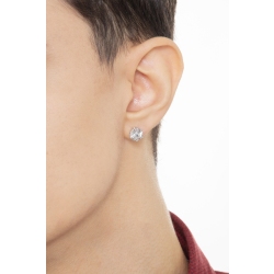 Piercing oreja oro blanco 18k con circonita 2