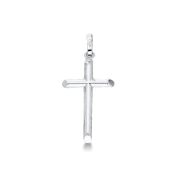Cross pendant in 18k white gold 