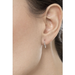 Aros en oro blanco de 18 quilates  2