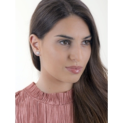 Boucles d’oreilles Cœur diamantées en Or Blanc 18k 2