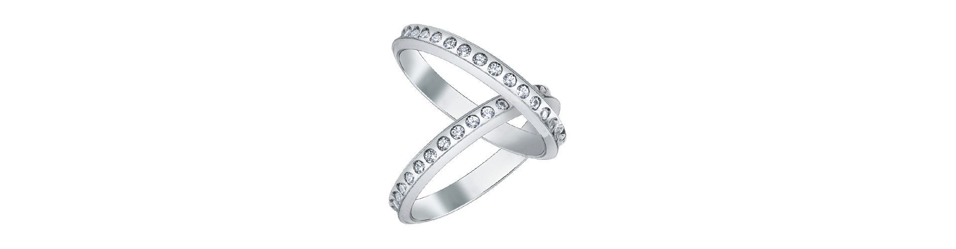 Brillanti promesse wedding rings in gold 18k | GV